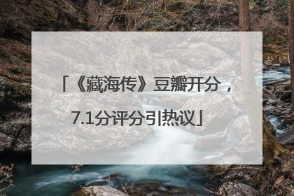 《藏海传》豆瓣开分，7.1分评分引热议