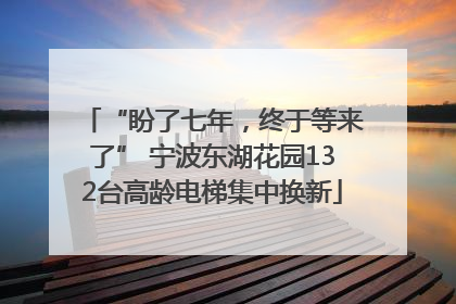 “盼了七年，终于等来了” 宁波东湖花园132台高龄电梯集中换新