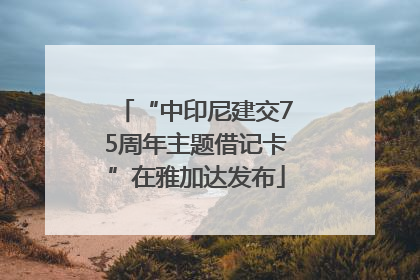 “中印尼建交75周年主题借记卡”在雅加达发布