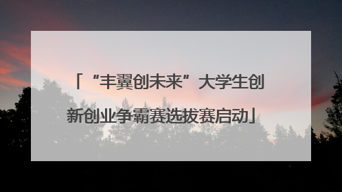 “丰翼创未来”大学生创新创业争霸赛选拔赛启动