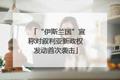 “伊斯兰国”宣称对叙利亚新政权发动首次袭击