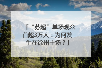 “苏超”单场观众首超3万人：为何发生在徐州主场？