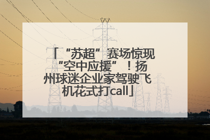 “苏超”赛场惊现 “空中应援”！扬州球迷企业家驾驶飞机花式打call