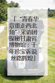 “青春华章重走西北角”采访团探秘甘肃省博物馆：千年珍宝诉说丝路辉煌