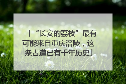 “长安的荔枝”最有可能来自重庆涪陵，这条古道已有千年历史