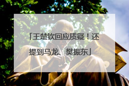 王楚钦回应质疑！还提到马龙、樊振东