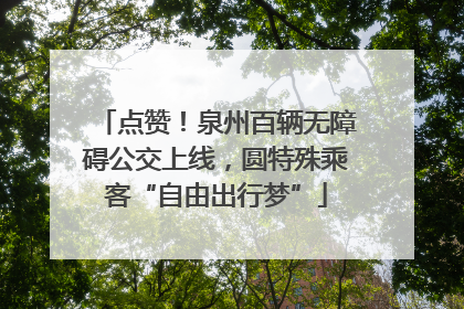 点赞！泉州百辆无障碍公交上线，圆特殊乘客“自由出行梦”