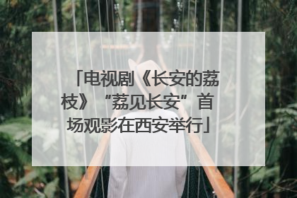 电视剧《长安的荔枝》“荔见长安”首场观影在西安举行