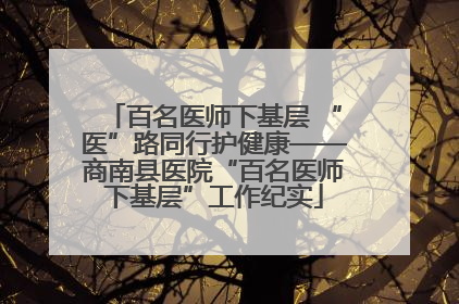 百名医师下基层 “医”路同行护健康——商南县医院“百名医师下基层”工作纪实
