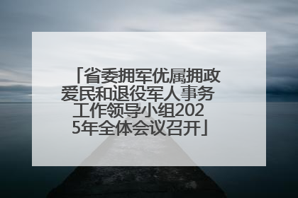 省委拥军优属拥政爱民和退役军人事务工作领导小组2025年全体会议召开