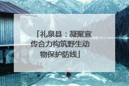 礼泉县：凝聚宣传合力构筑野生动物保护防线