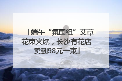 端午“氛围组”艾草花束火爆，长沙有花店卖到98元一束