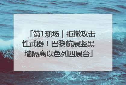 第1现场｜拒撤攻击性武器！巴黎航展竖黑墙隔离以色列四展台