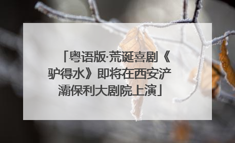 粤语版·荒诞喜剧《驴得水》即将在西安浐灞保利大剧院上演