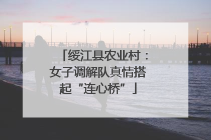 绥江县农业村：女子调解队真情搭起“连心桥”