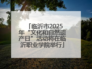 临沂市2025年“文化和自然遗产日”活动将在临沂职业学院举行