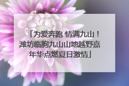 为爱奔跑 情满九山！潍坊临朐九山山地越野嘉年华点燃夏日激情
