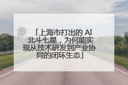 上海市打出的 AI 北斗七星，为何能实现从技术研发到产业协同的闭环生态