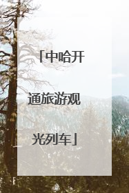 中哈开通旅游观光列车