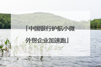 中国银行护航小微外贸企业加速跑