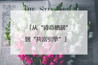 从“诗意栖居”到“共富引擎”