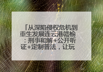 从深陷侵权危机到重生发展连云港赣榆：刑事和解+公开听证+定制普法，让玩具公司回到正轨