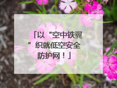 以“空中铁翼”织就低空安全防护网！