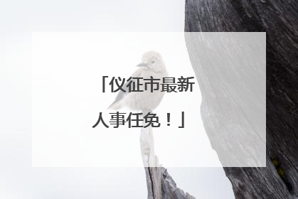 仪征市最新人事任免！