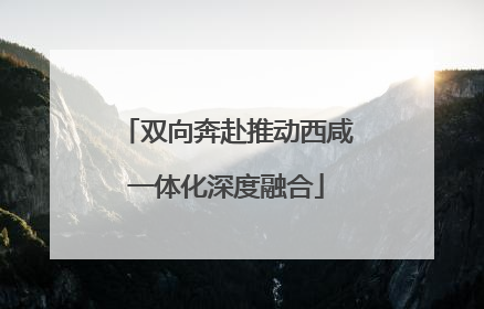 双向奔赴推动西咸一体化深度融合