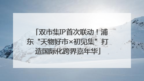 双市集IP首次联动！浦东“天物好市×初见集”打造国际化跨界嘉年华