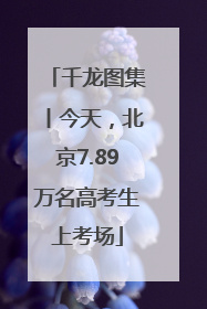 千龙图集丨今天，北京7.89万名高考生上考场