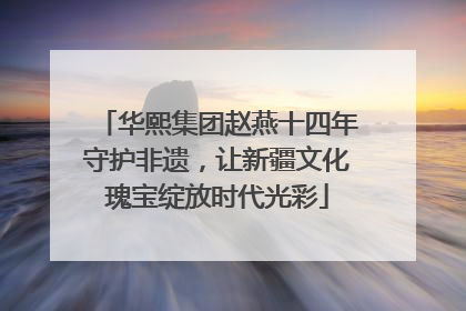 华熙集团赵燕十四年守护非遗，让新疆文化瑰宝绽放时代光彩