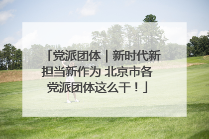 党派团体｜新时代新担当新作为 北京市各党派团体这么干！