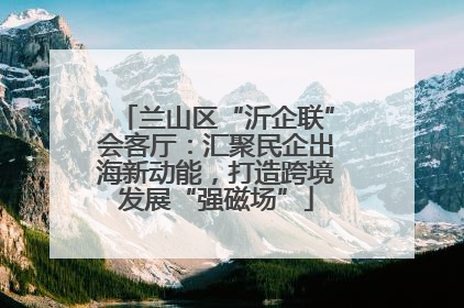 兰山区“沂企联”会客厅：汇聚民企出海新动能，打造跨境发展“强磁场”