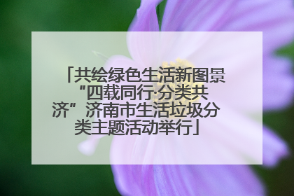 共绘绿色生活新图景 “四载同行·分类共济”济南市生活垃圾分类主题活动举行
