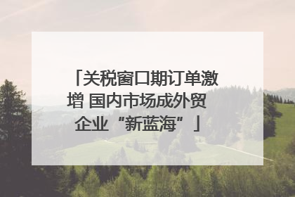 关税窗口期订单激增 国内市场成外贸企业“新蓝海”