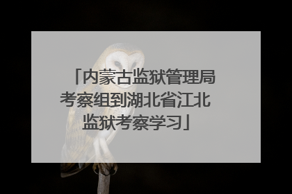 内蒙古监狱管理局考察组到湖北省江北监狱考察学习