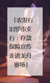 农发行汨罗市支行：存款保险宣传走进龙舟赛场