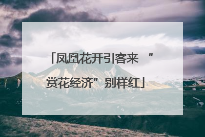 凤凰花开引客来 “赏花经济”别样红