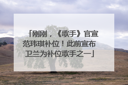 刚刚，《歌手》官宣范玮琪补位！此前宣布卫兰为补位歌手之一