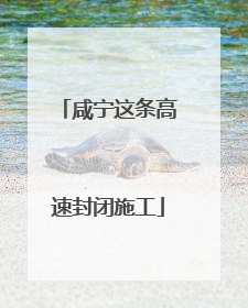 咸宁这条高速封闭施工