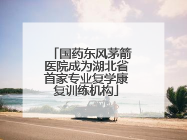国药东风茅箭医院成为湖北省首家专业复学康复训练机构