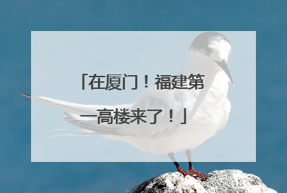 在厦门！福建第一高楼来了！