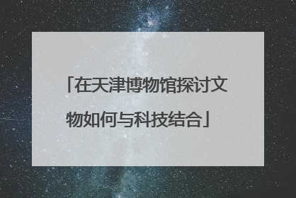 在天津博物馆探讨文物如何与科技结合