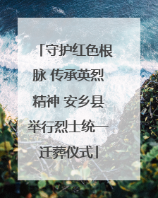 守护红色根脉 传承英烈精神 安乡县举行烈士统一迁葬仪式