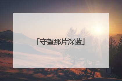守望那片深蓝