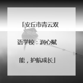 安丘市青云双语学校：润心赋能，护航成长