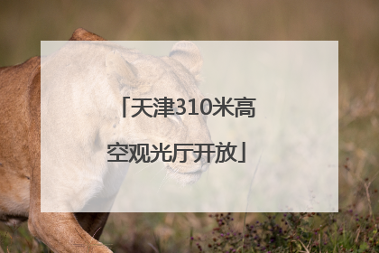 天津310米高空观光厅开放