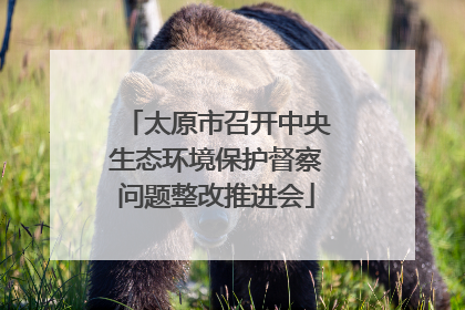 太原市召开中央生态环境保护督察问题整改推进会