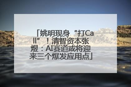 姚明现身“打Call”！清智资本张煜：AI赛道或将迎来三个爆发应用点